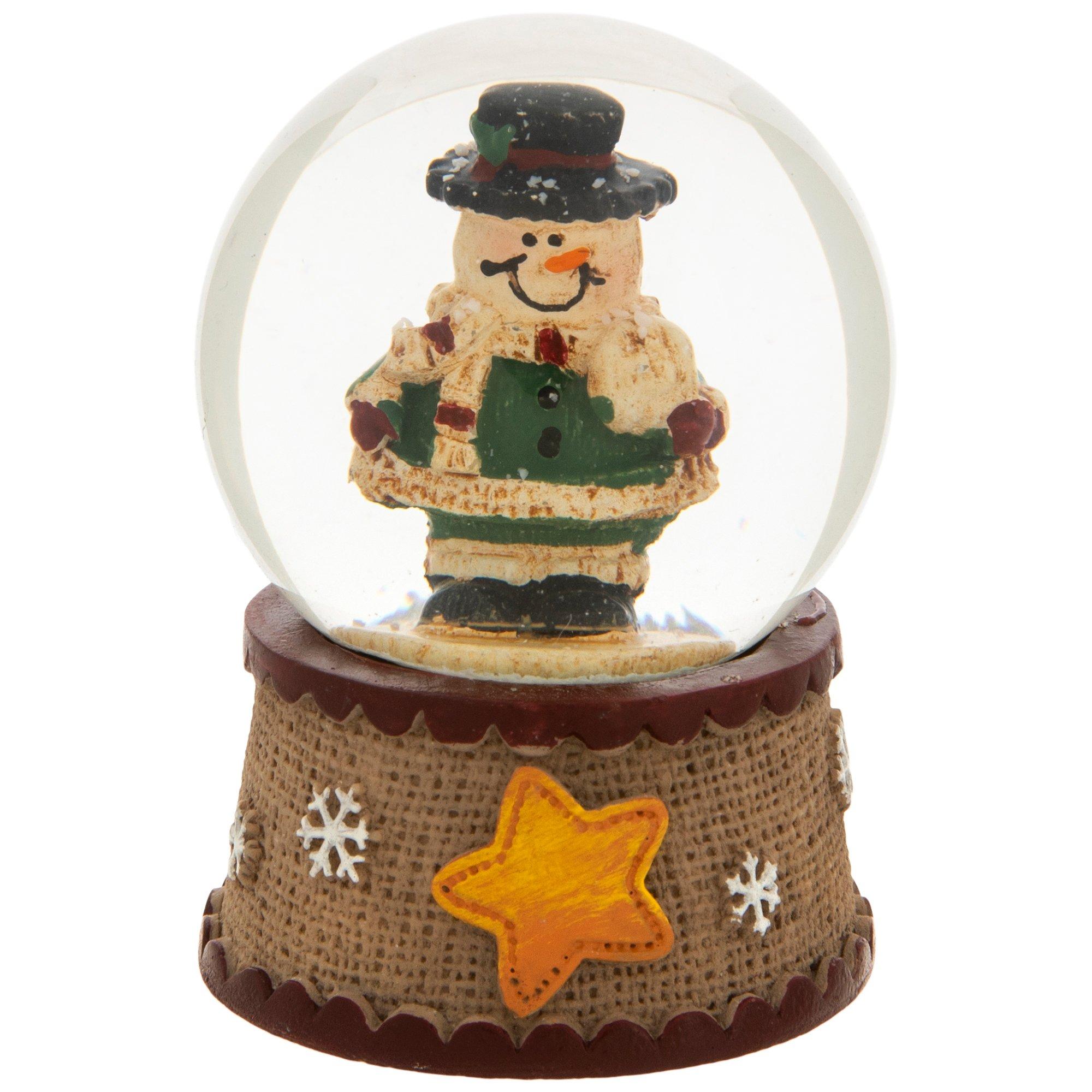 Snowball Snowman Mini Snow Globe