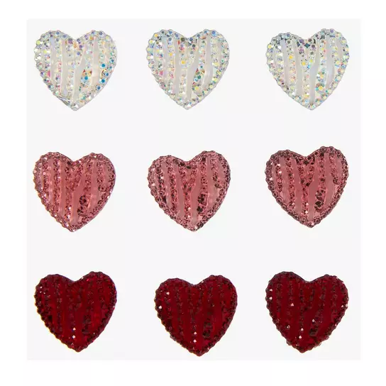 Rhinestone Heart Stickers, Hobby Lobby