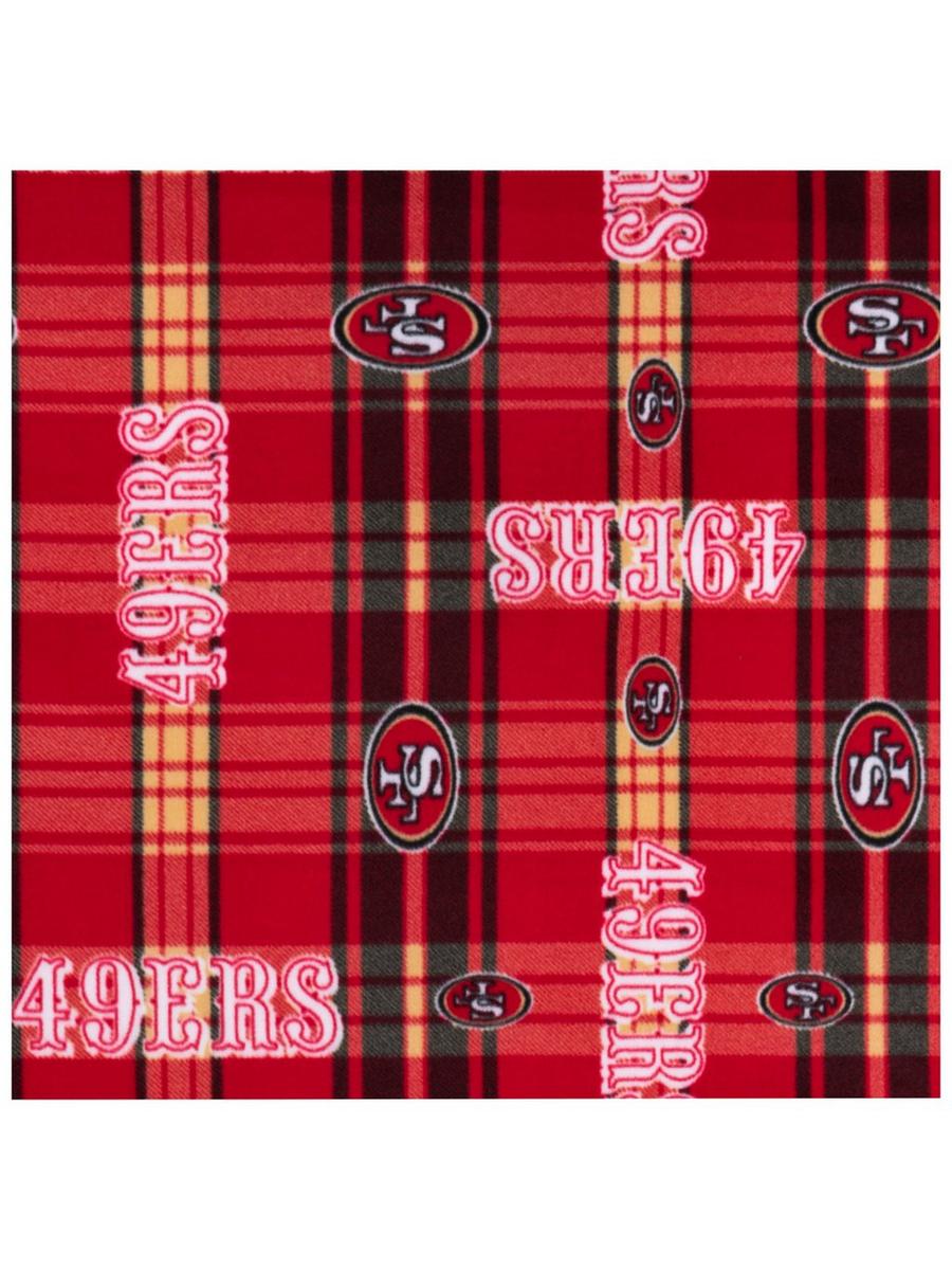 NFL San Francisco 49ers Plaid Fleece Fabric | Hobby Lobby | 405738