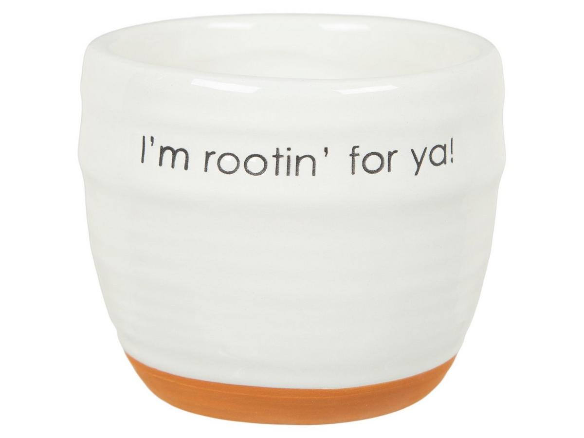 I'm Rootin' For Ya Ceramic Flower Pot | Hobby Lobby | 406021018