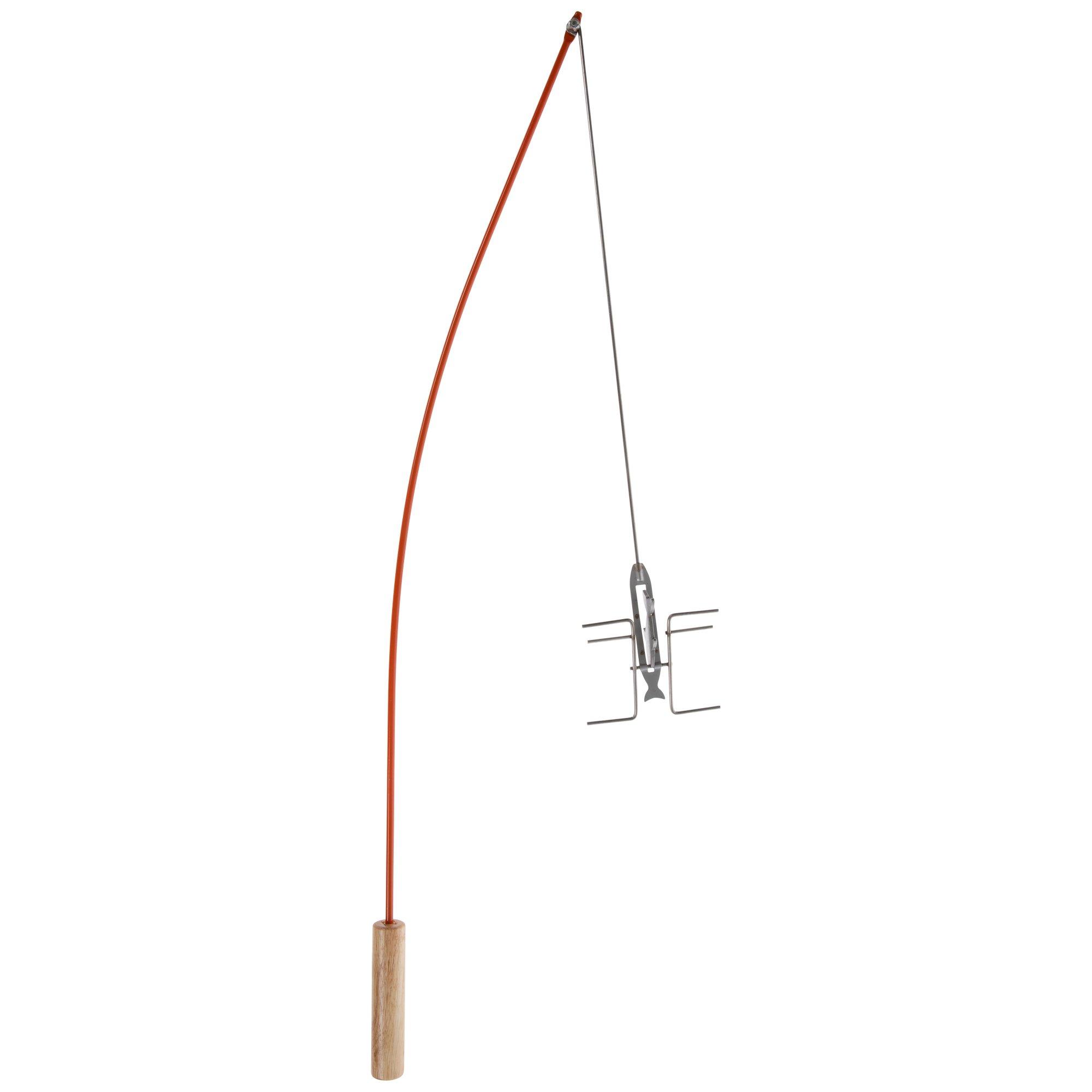 economy fishing pole B&M Fish-Pole Reel Combo 12' 3 Color:Wondertiger - Trickle Tackle Custom and single ball bearing 4900 This box has been