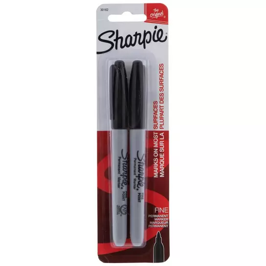 Black Fine Point Sharpie Markers - 2 Piece Set, Hobby Lobby