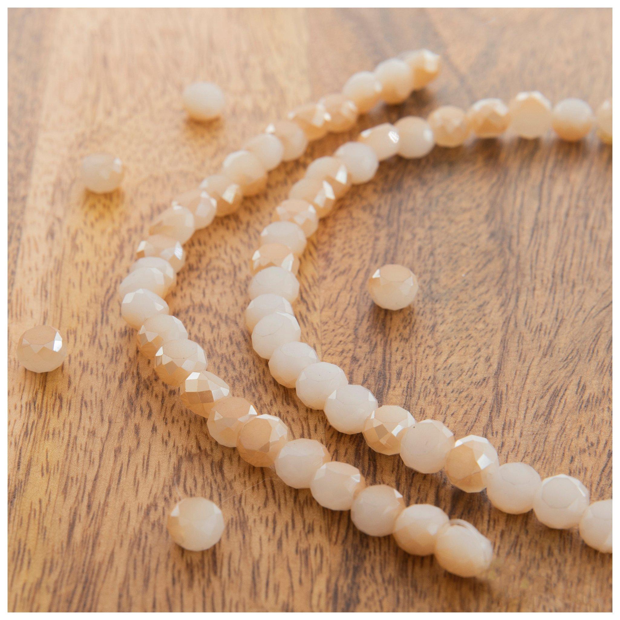 White Glass Pearl Beads, Hobby Lobby