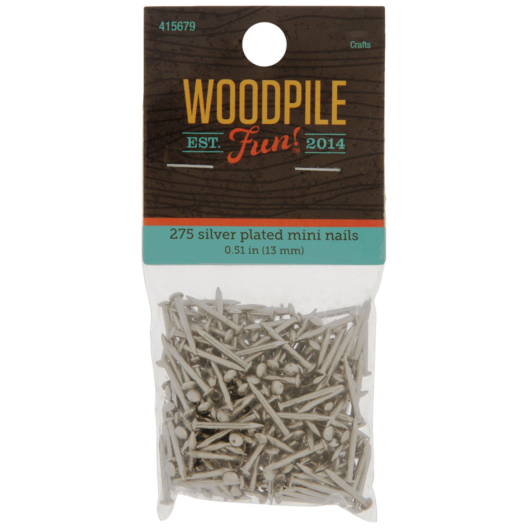 Silver Plated Mini Nails 13mm Hobby Lobby 415679