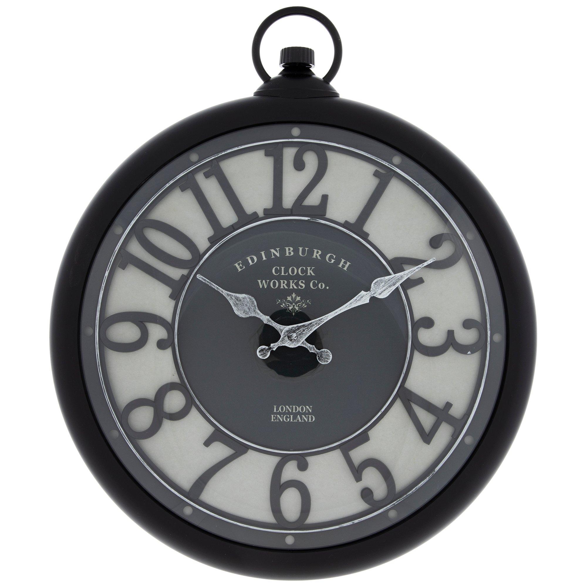 Black Edinburgh Wall Clock Hobby Lobby 417949