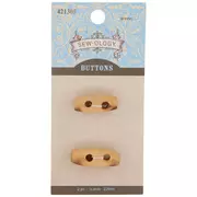 Wood Toggle Buttons - 22mm