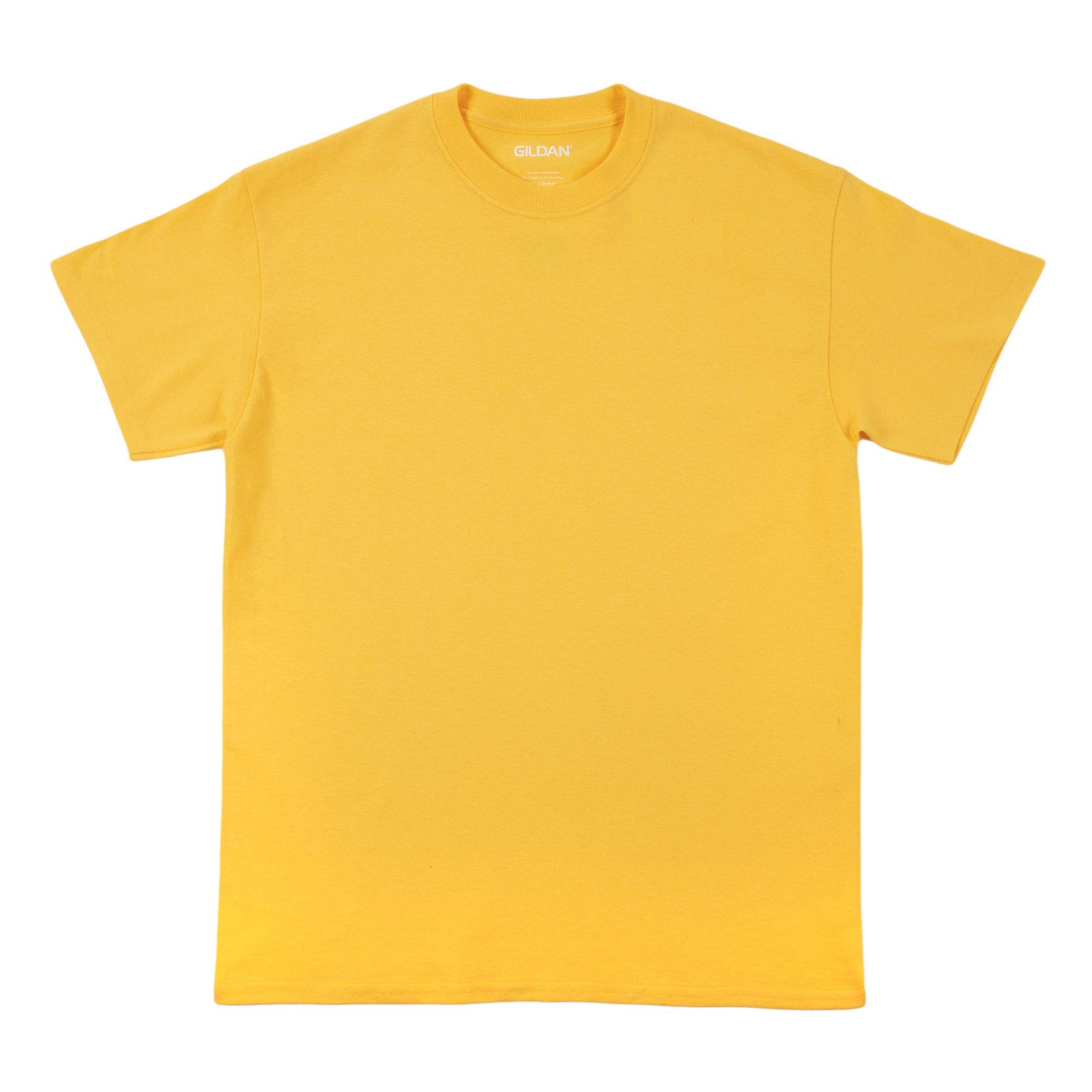 Gildan Mens Short Sleeve Crew Black T-Shirt Up to 2XL, 6-Pack, Men's, Size: Small