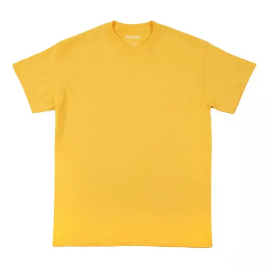 Goal Print Round Neck Yellow Kid's T-Shirt