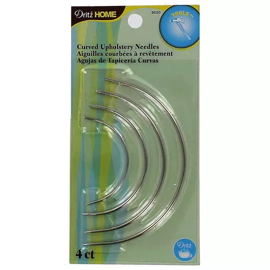 Dritz Curved Upholstery Needles, Assorted, 4 pc