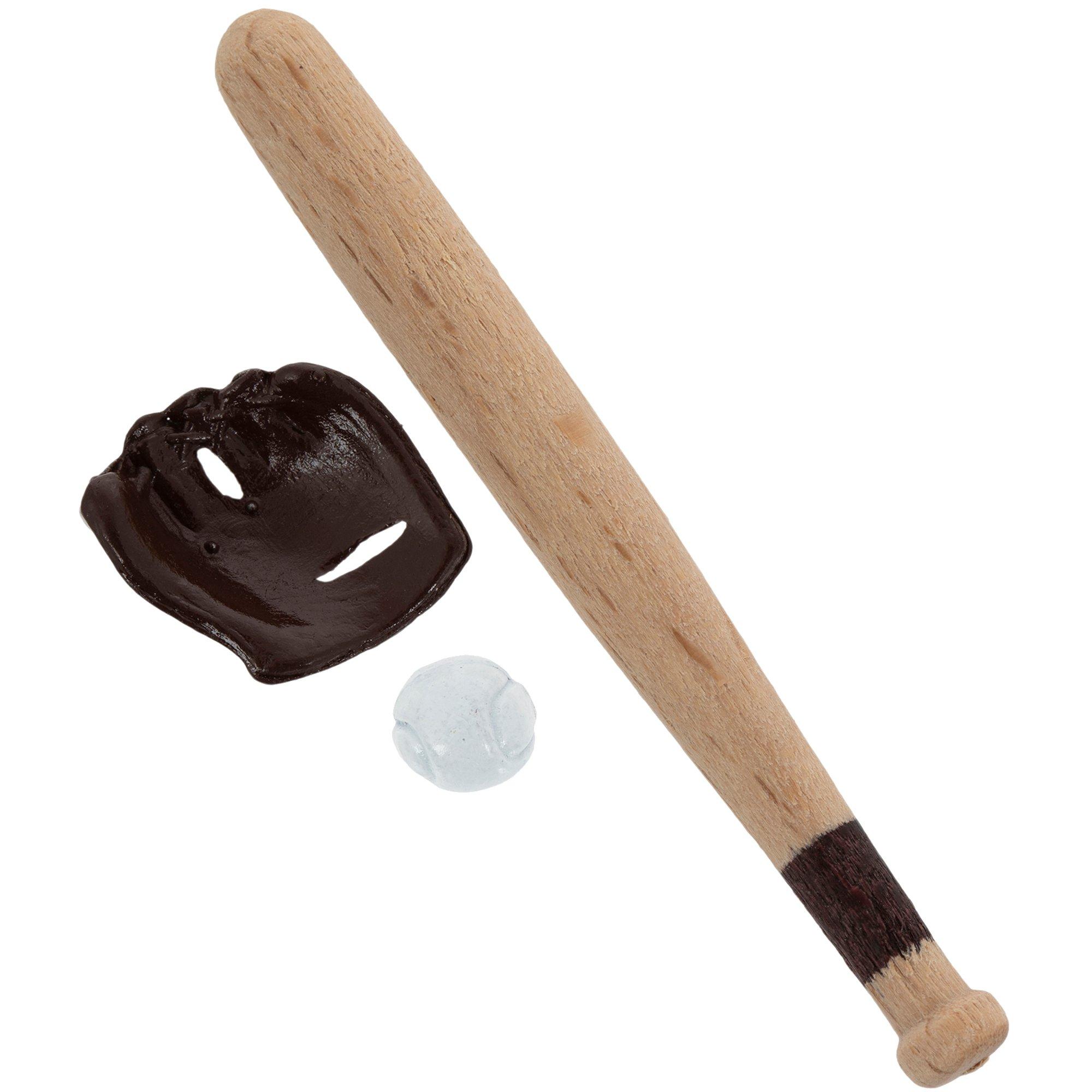 Miniature Baseball Bat, Glove & Ball Hobby Lobby 425744