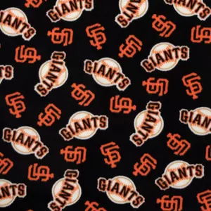 Fabric Traditions San Francisco Giants MLB Plaid Flannel Fabric
