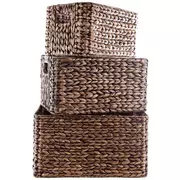 Brown Rectangle Basket Set