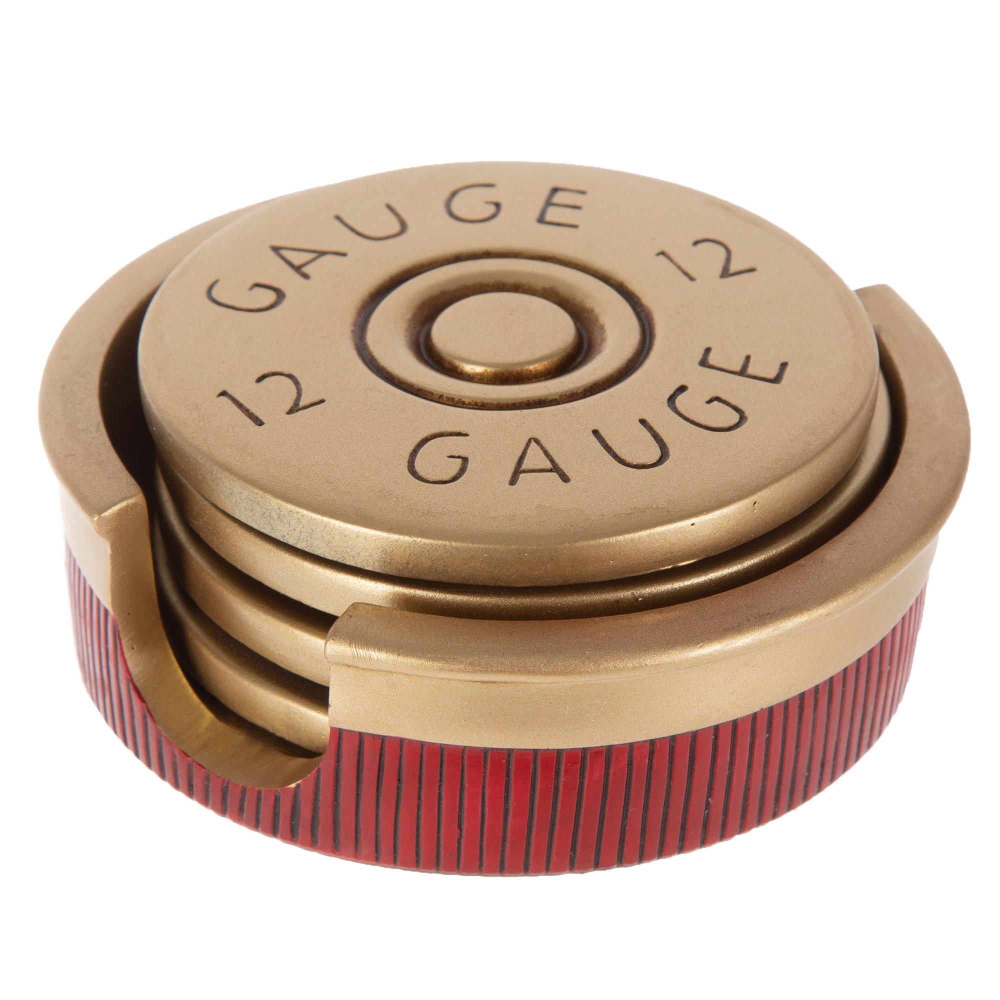 12 gauge shotgun shell Car Coasters 2 pk