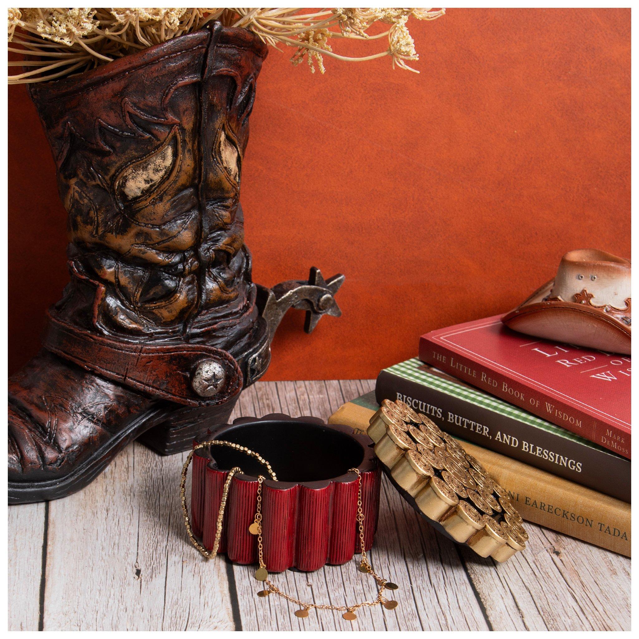Shotgun Shell Resin Decorative Storage Box view 1