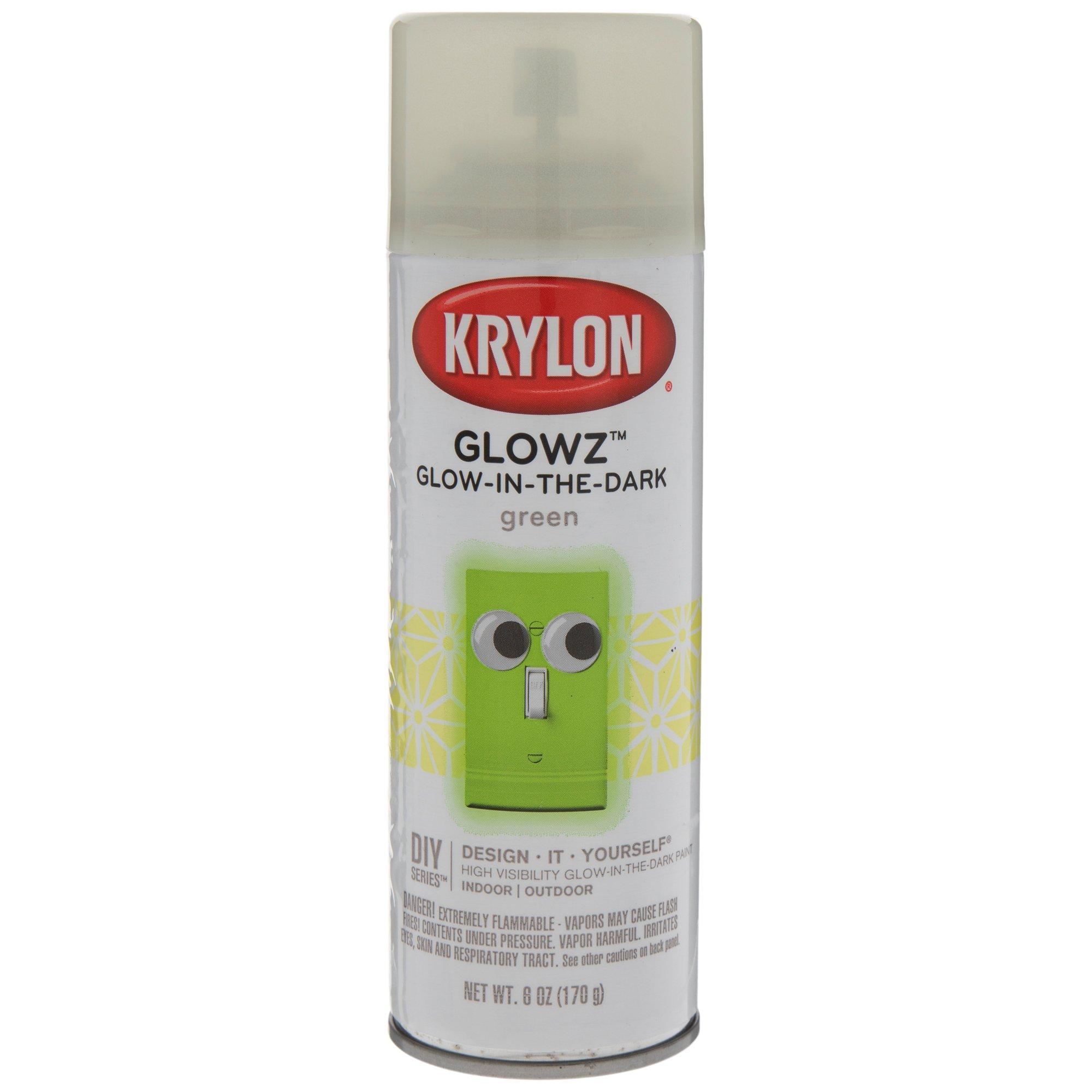Krylon Glowz Glowz-Pack Flat White Glow In The Dark (NET WT. 10-oz) at