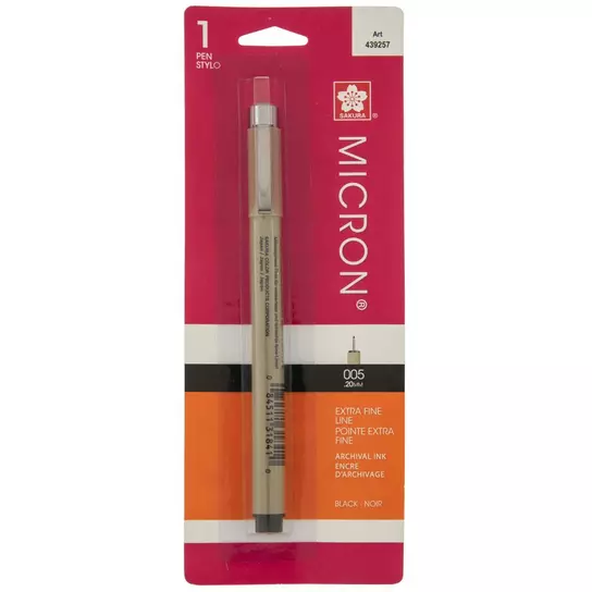 Pigma Micron Pens, Archival Ink, Black - 3 pens