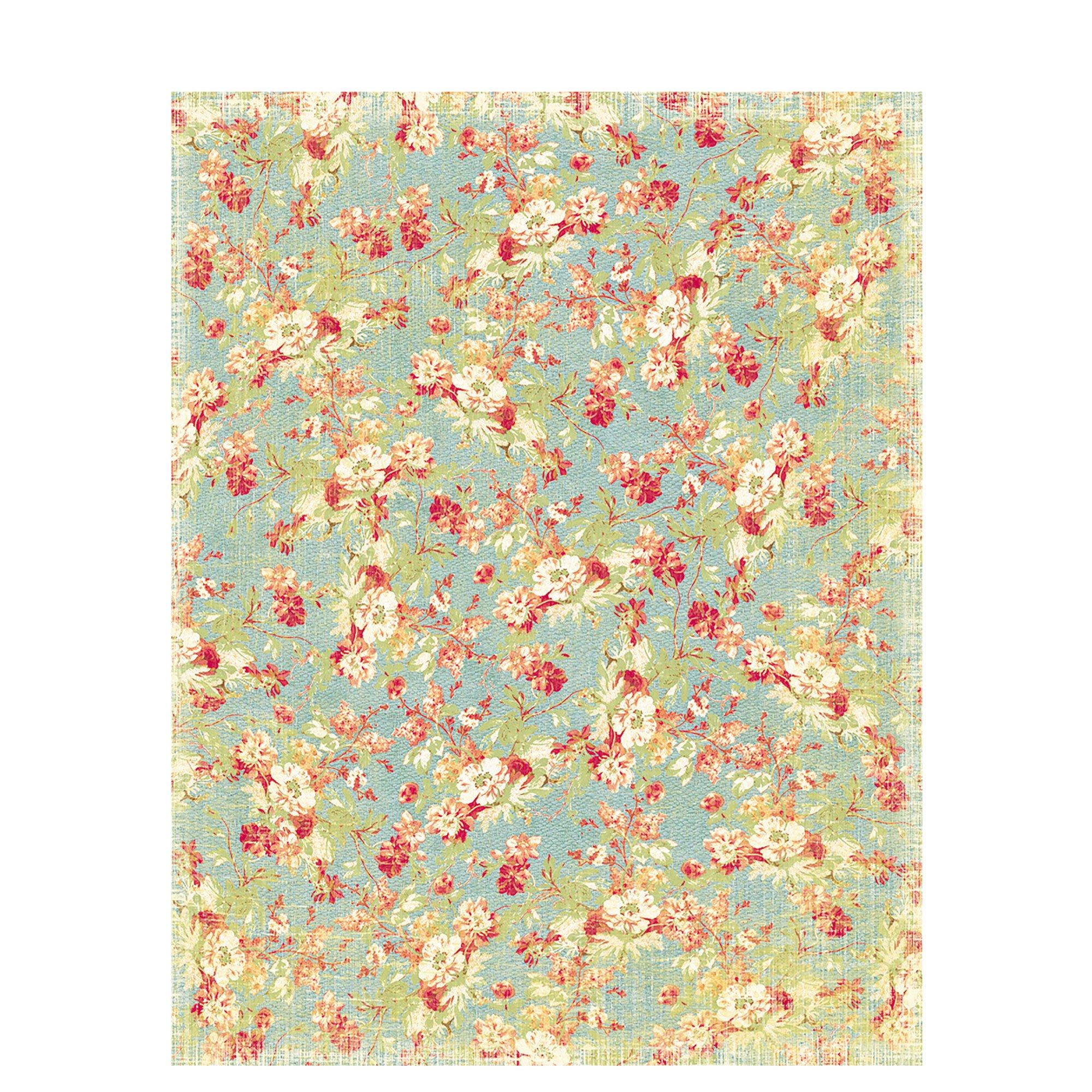 Linen Floral Scrapbook Paper - 8 1/2 x 11, Hobby Lobby