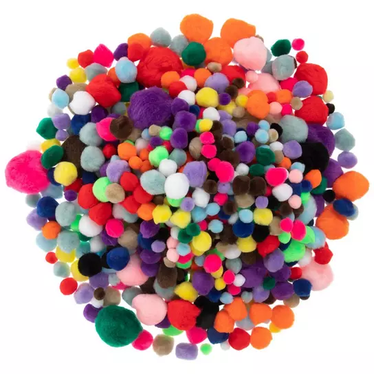 Buy Color Splash!® Dense Pom Pom Assortment (Bag of 1000) at S&S Worldwide