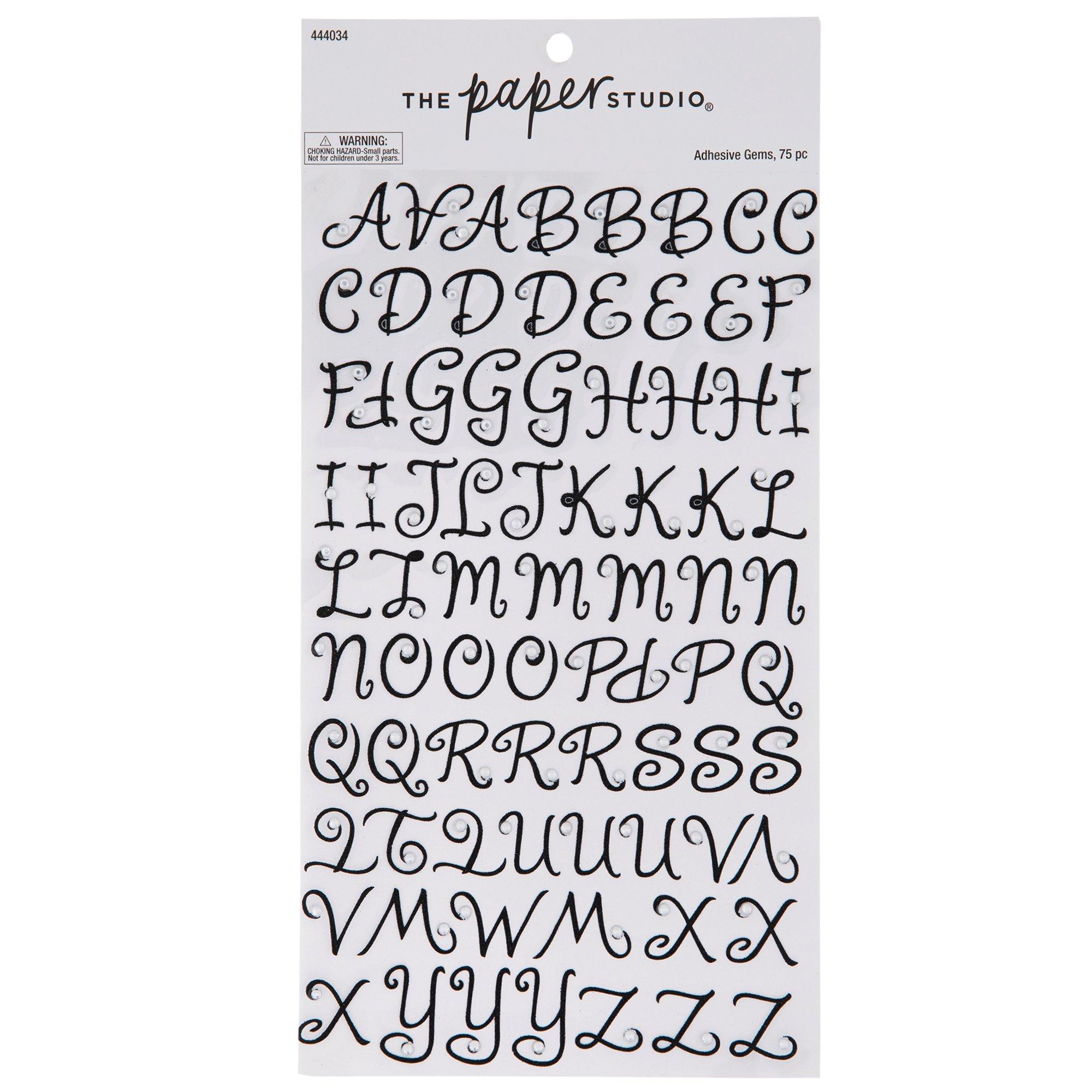 Rhinestone & Glitter Alphabet Stickers | Hobby Lobby | 444034