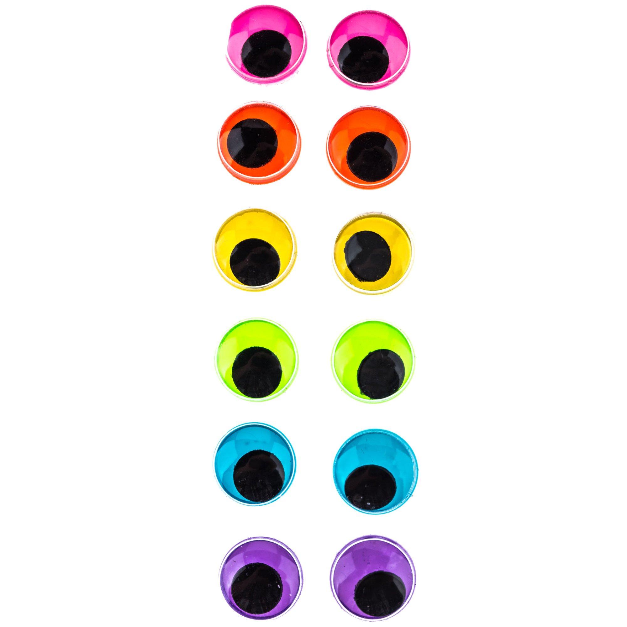 Not Self-adhesive Wiggle eyes 4mm-30mm Dolls Eye DIY Craft Googly Black Eyes  Used For
