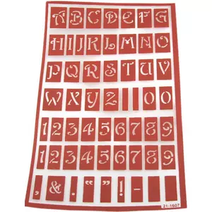 Uppercase Alphabet Reusable Etching Stencil
