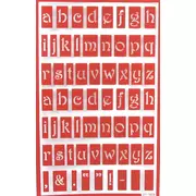 Uppercase Formal Alphabet Stencils, Hobby Lobby