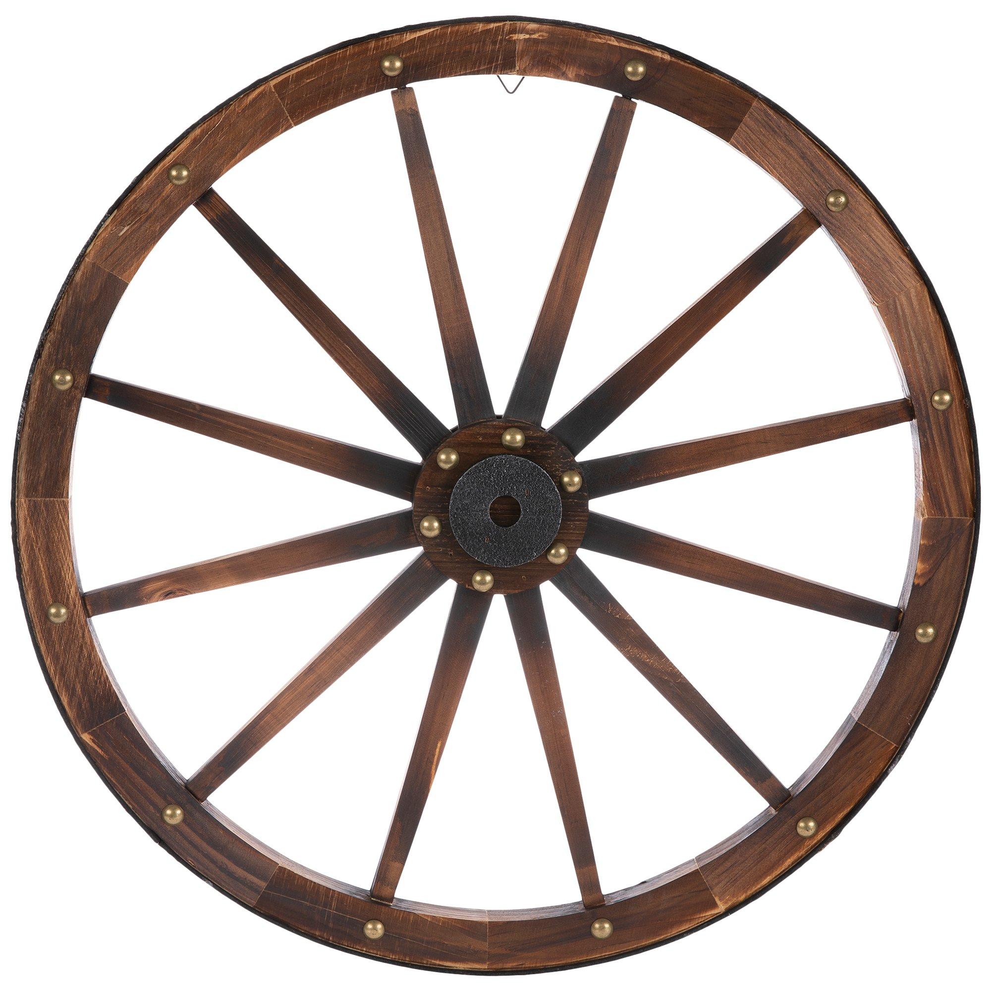 Wagon Wheel Wood Wall Decor Hobby Lobby 455832   455832 99571 IMGSET