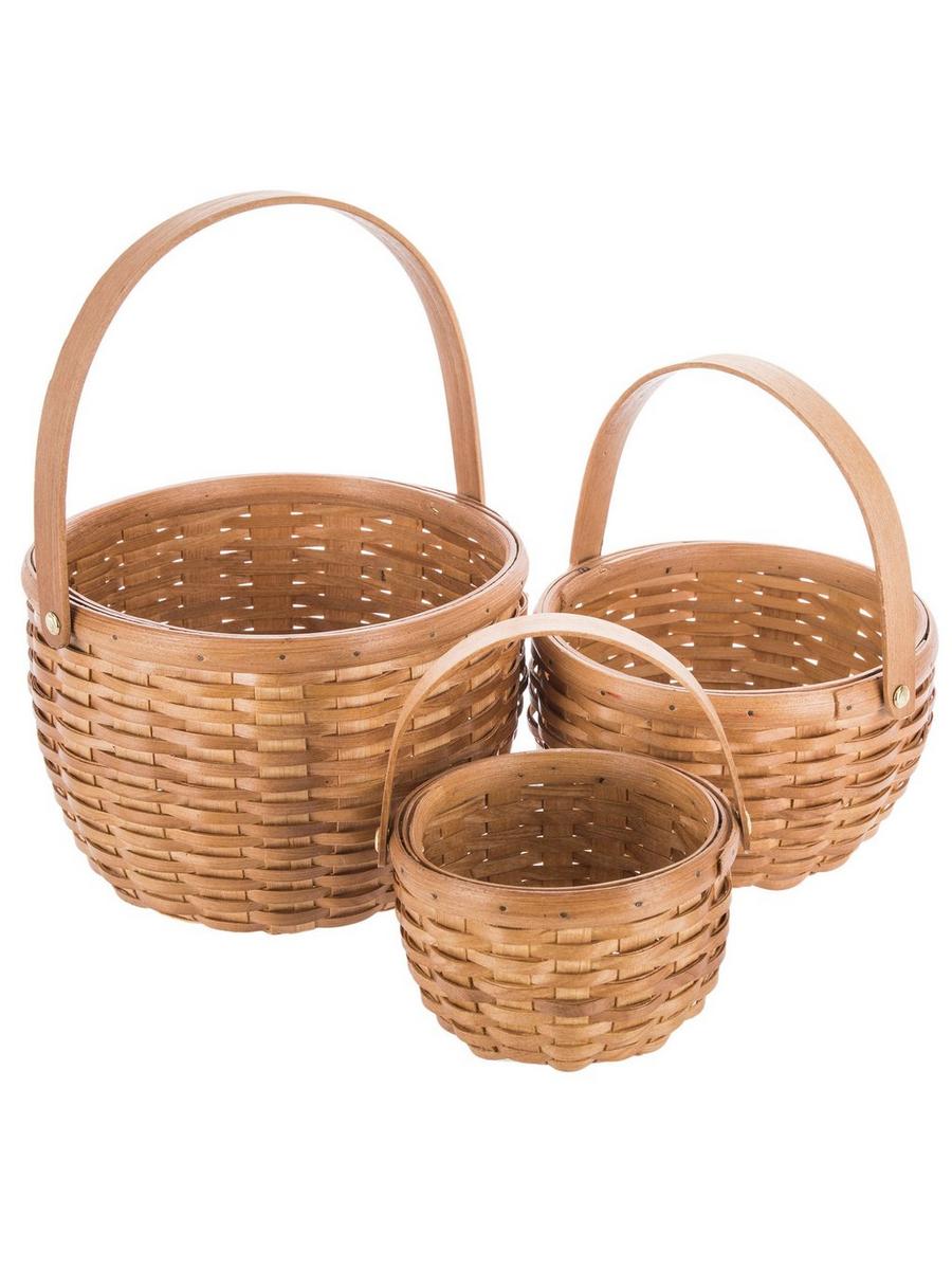 Honey Rattan & Woodchip Basket Set | Hobby Lobby | 456186