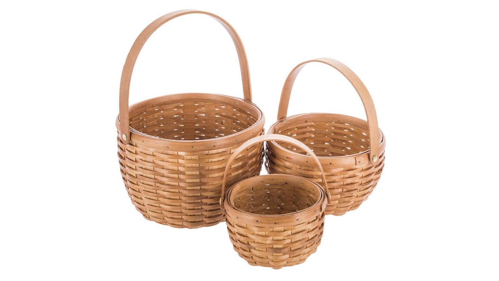 Honey Rattan & Woodchip Basket Set | Hobby Lobby