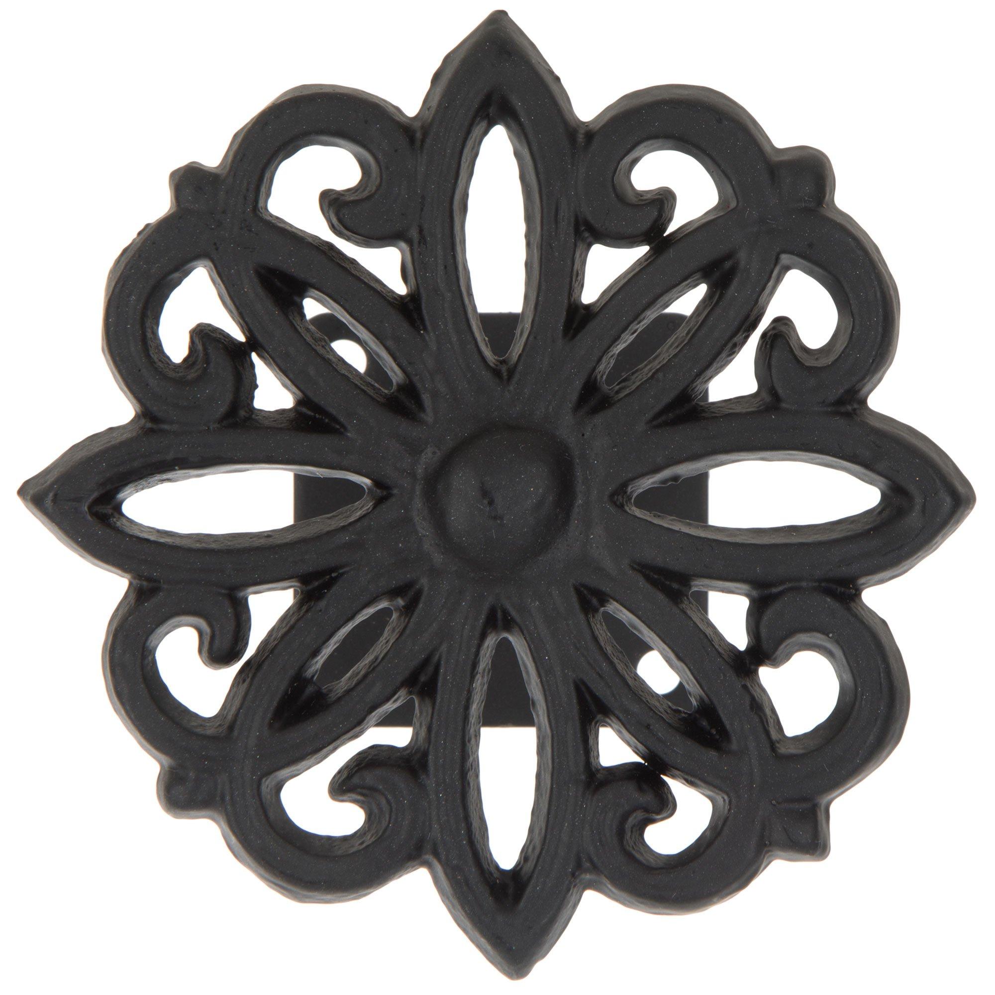 Black Flower Weave Metal Tieback | Hobby Lobby | 456210