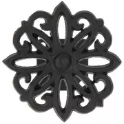 Black Flower Weave Metal Tieback