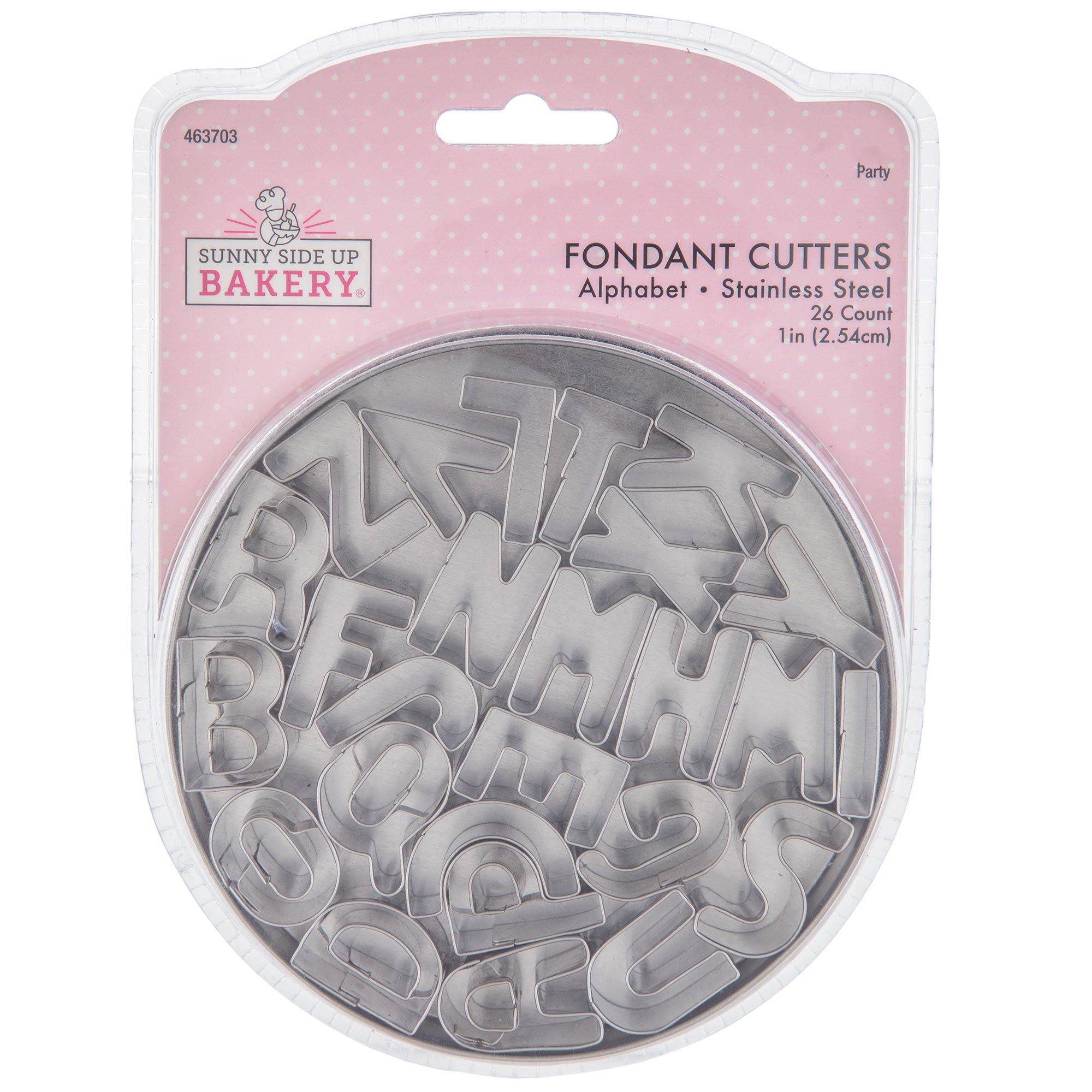 Stainless Steel Alphabet Fondant Cutters