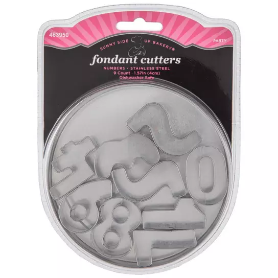 Stainless Steel Number Fondant Cutters, Hobby Lobby