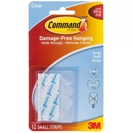 Command™ Clear Assorted Refill Strips