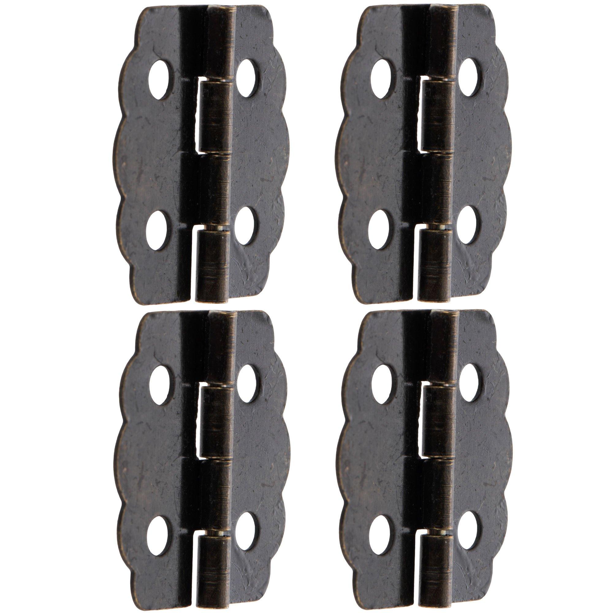 Antique Brass Plated Curved Hinges 7/8" Hobby Lobby 469197