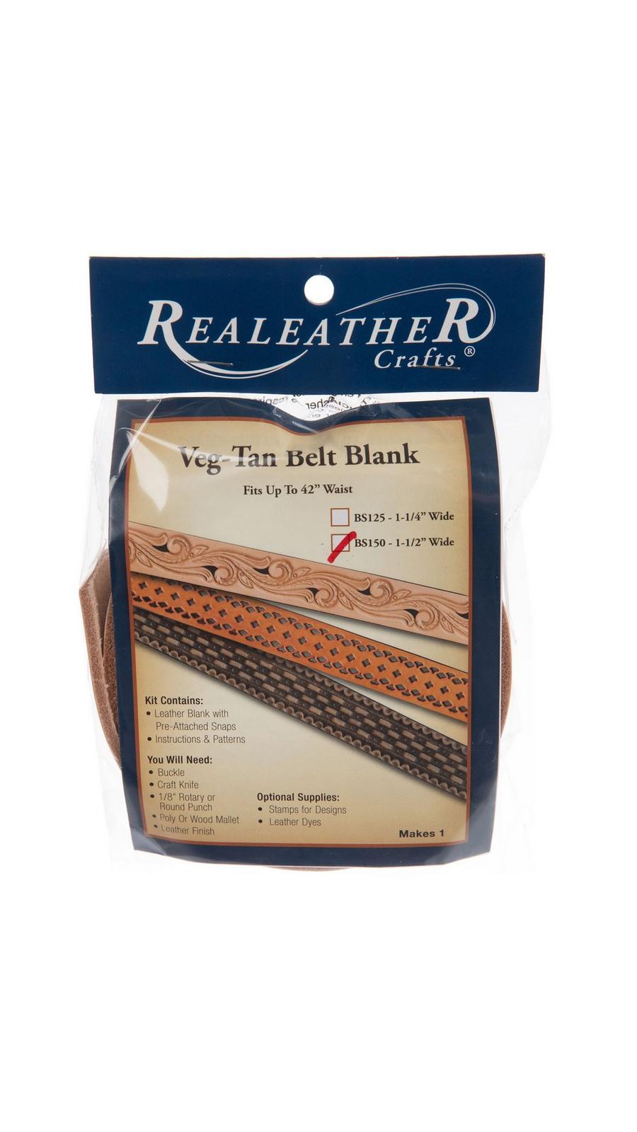 Veg-Tan Tooling Belt Blank 1/2