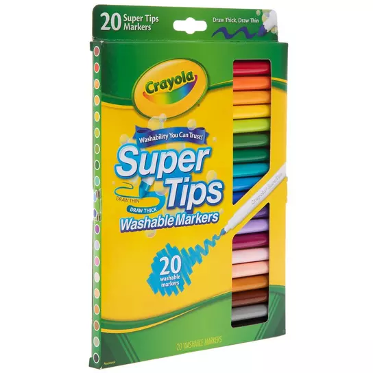 Crayola® Super Tips Washable Markers 20-Pack, Five Below