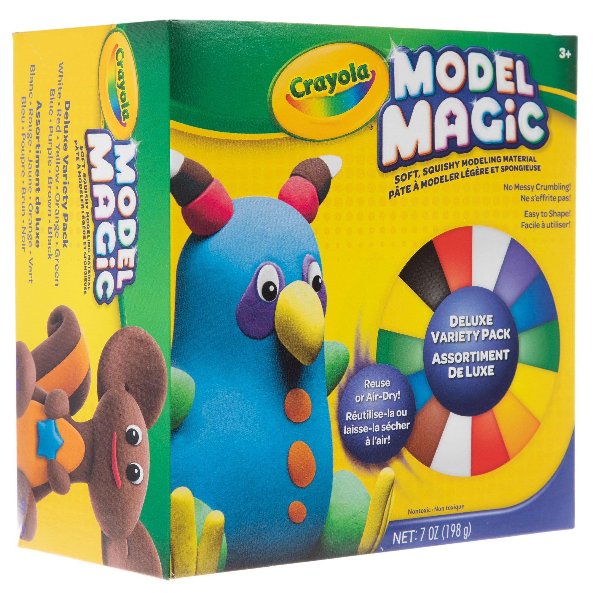 Crayola Model Magic Deluxe Craft Pack, Assorted Colors - 14 count, 7 oz box