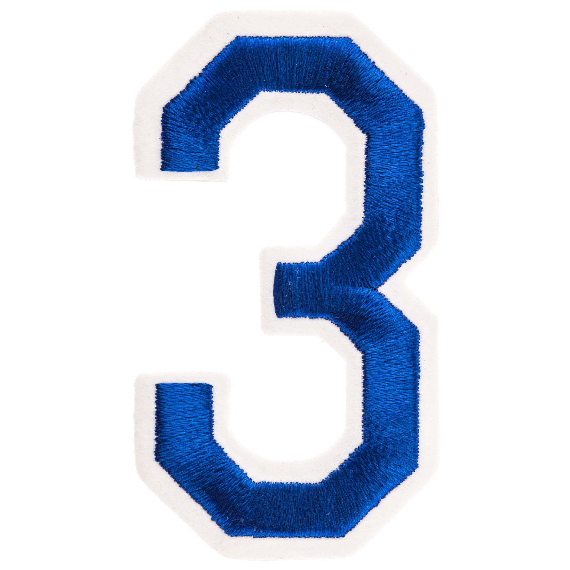Embroidered Number IronOn Patch 3" Hobby Lobby 474049