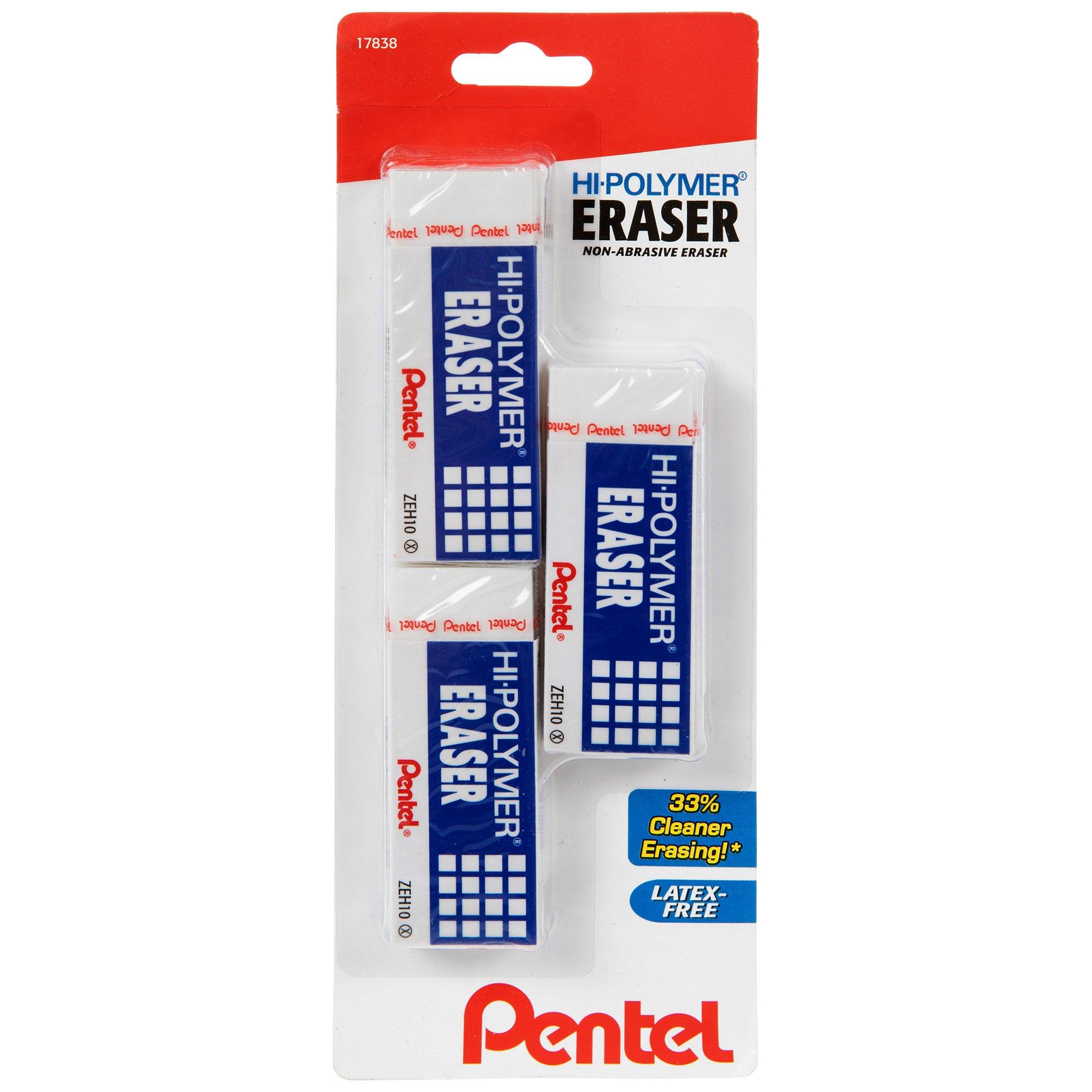 Pental Hi-Polymer Erasers view 1