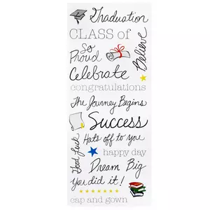 Jolee's Seasonal Stickers-Graduation Caps & Ribbons, 1 - Kroger