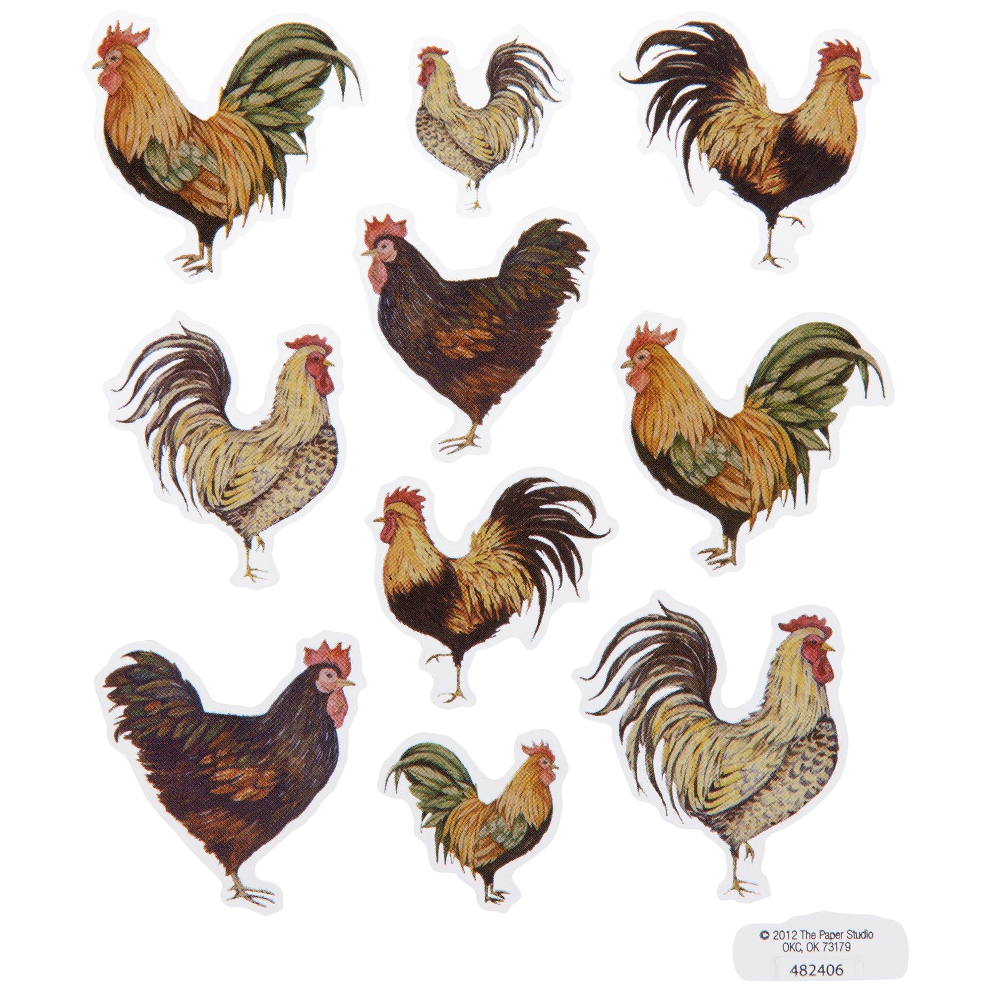 Rooster Stickers Hobby Lobby 482406