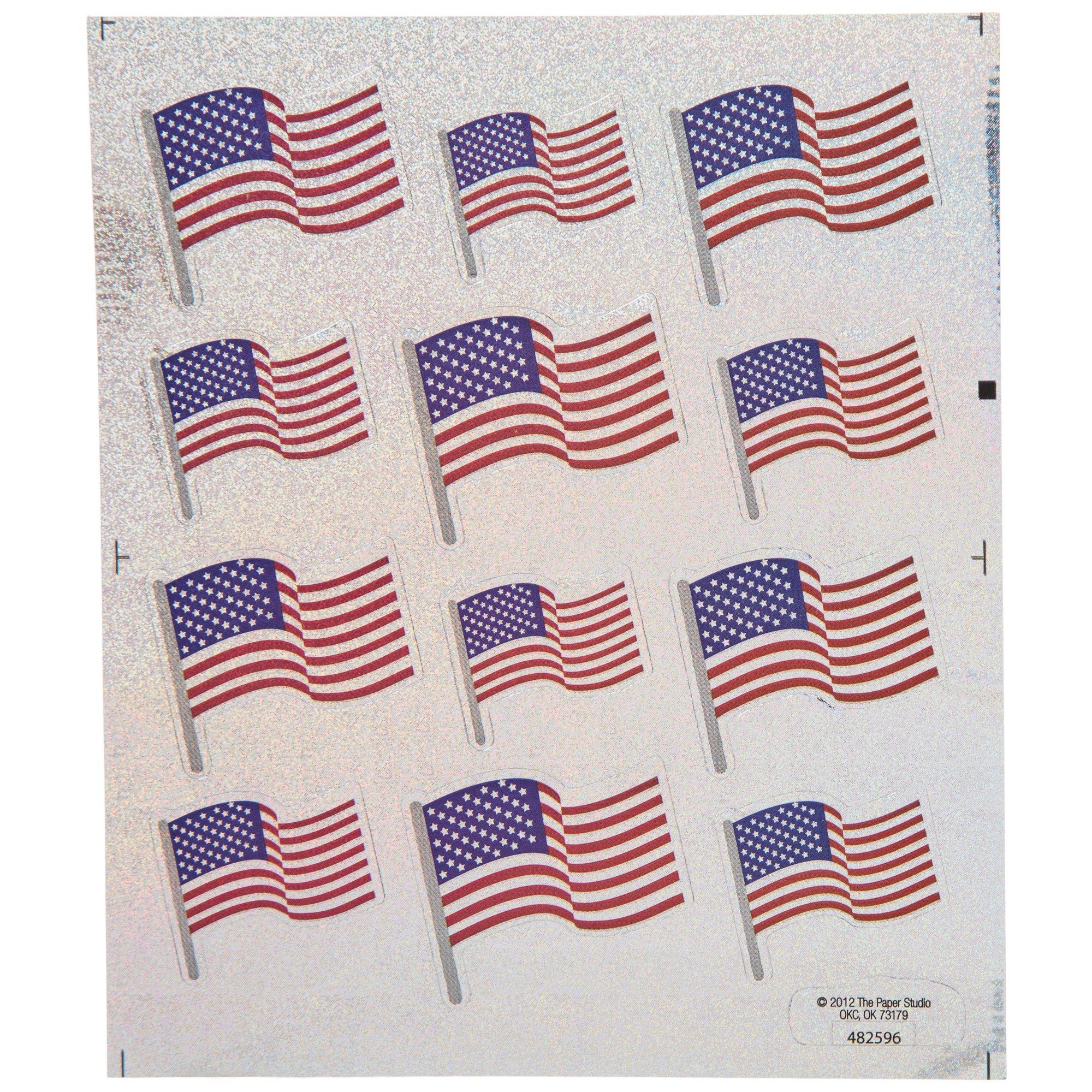 U.S. Flag Holographic Stickers Hobby Lobby 482596