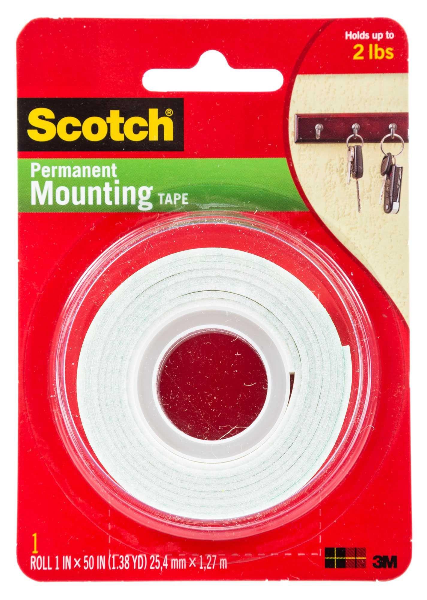 Scotch Permanent Heavy Duty Mounting Tape 1 x 125 - Office Depot