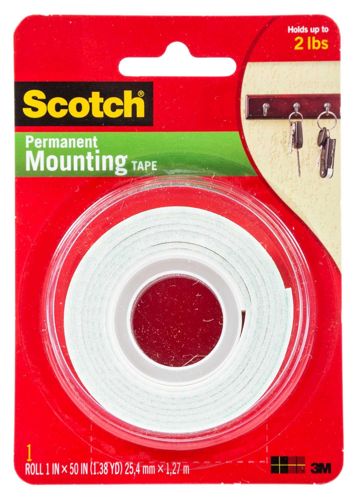 Scotch Heavy Duty Permanent Mounting Foam Tape 1" Hobby Lobby 487538