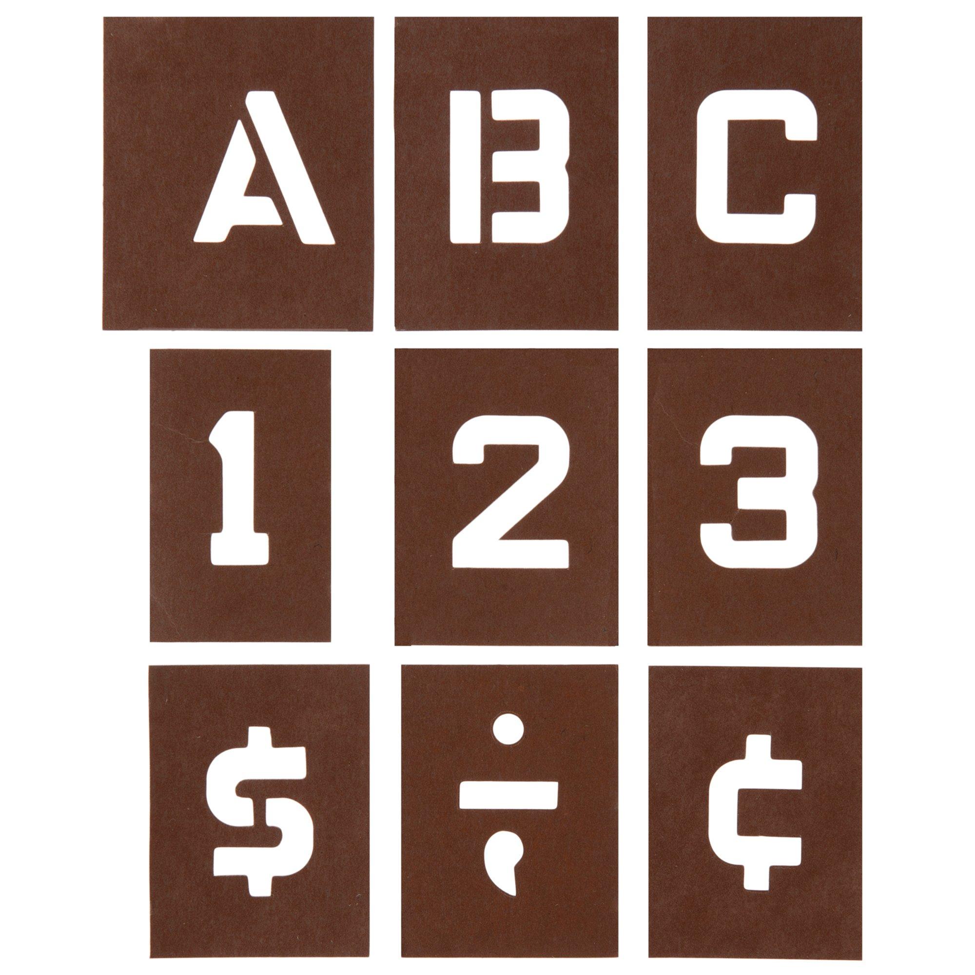 Formal Script Alphabet Stencils, Hobby Lobby