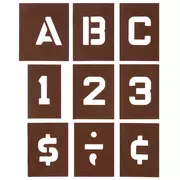 Fancy Serif Uppercase Alphabet & Number Adhesive Stencils, Hobby Lobby