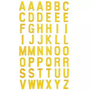 Glitter Letter Iron-On Applique Alphabet, Hobby Lobby