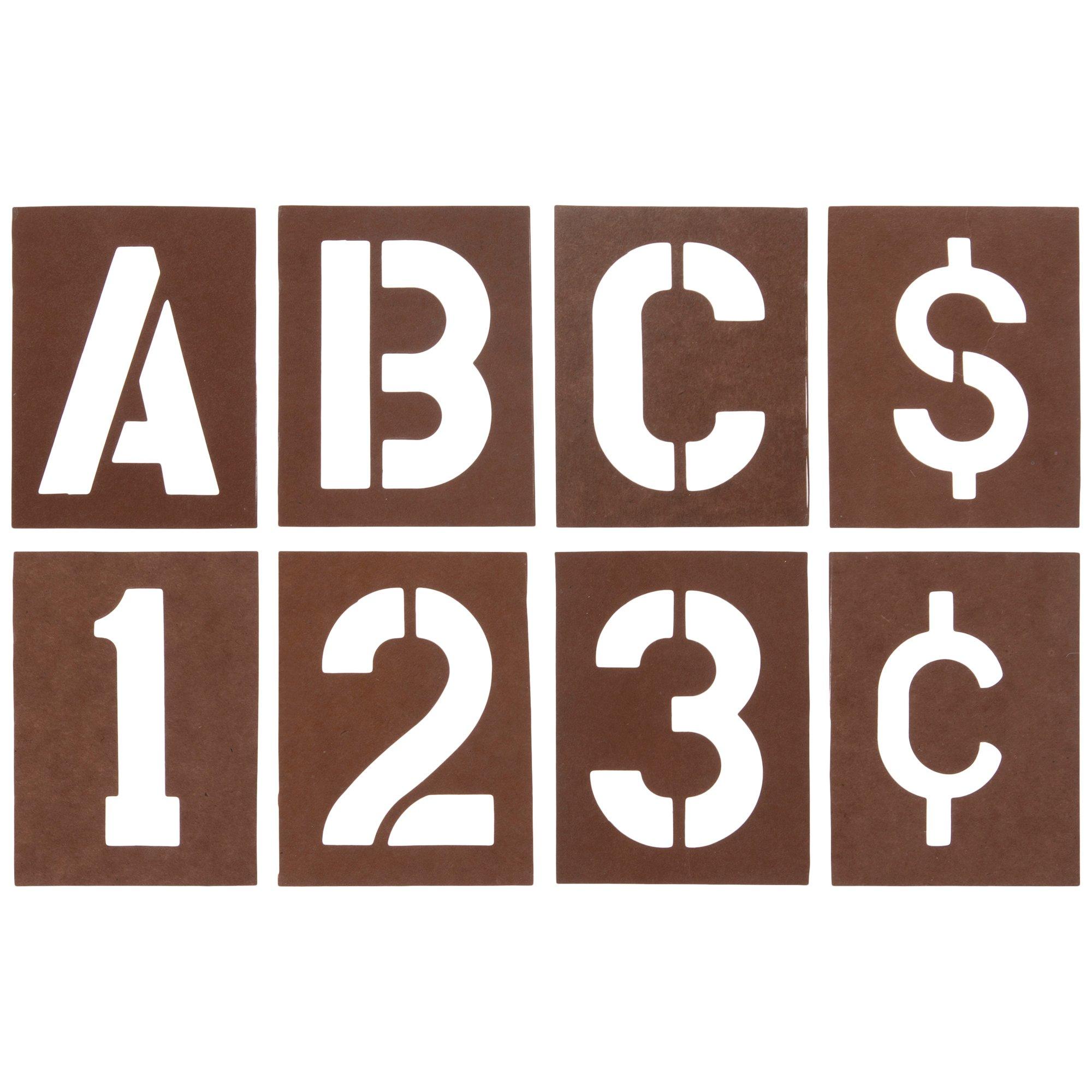 Laminated Oilboard Letter & Number Stencils Hobby Lobby 49767