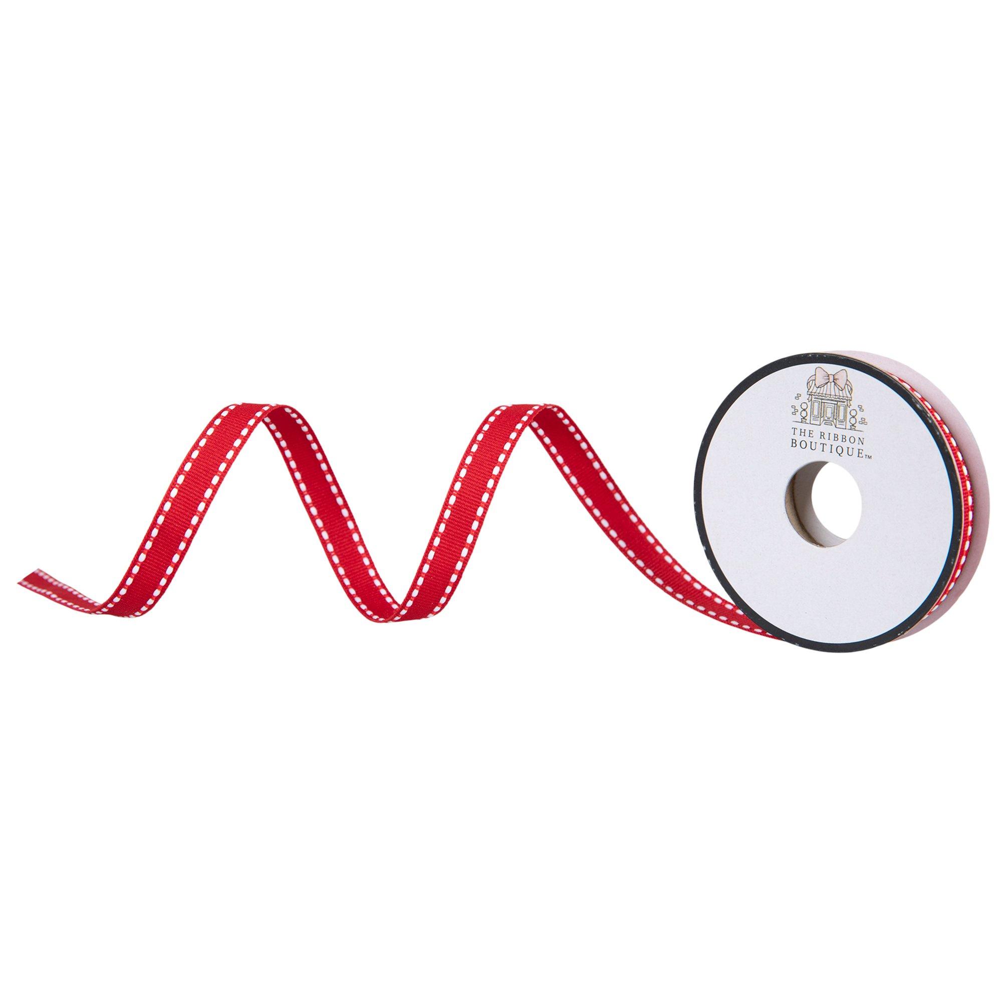 Stitched Grosgrain Ribbon - 3/8